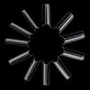 FITDON 550pcs C Curve Long French False Nail Tips, Clear Half Cover Acrylic Fake Nails for Nail Salons and DIY Nail Art