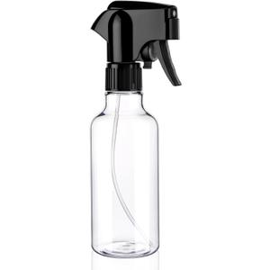 Plastic Spray Bottles 12oz Mist Continuous Spraying Bottle Heavy Duty Empty Water Spray Bottles for Hair, Cleaning Solutions, PlantsEssential Oils 1 Pack (Clear-1pc)