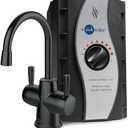 InSinkErator Stainless Steel Tank, HC250MBLK-SS HOT250 System, 2-Handle Drinking Faucet in Matte Black with 2/3-Gallon, Filter-Compatible Instant Hot/Cold Water Dispenser