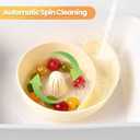 Snail-Shaped Automatic Spinner Fruit & Vegetable Washer Drainer, Fruit Washing Bowl with Strainer for Strawerries, Blueberries, Kitchen Utensils Gadgets Essentials for Produce Lovers