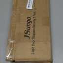 2 Pack 2-in-1 Door Stoppers Security, Upgrade Sliding Door Security Bar, Heavy-Duty Door Jammer Door Stopper for Sliding Window, Adjustable Door Jammer for Home, Apartment, and Hotel, White