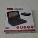 GPX PD701B PD701B Standard Portable DVD Player with 7-in. Swivel Screen and Remote