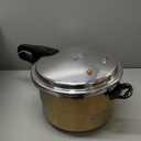 Small Pressure Cooker, Mini Aluminum Alloy Pressure Cooker with Magnetic bottom, Safety and Durable Compact Pressure Canner compatible for induction cookers and gas stoves (4L)