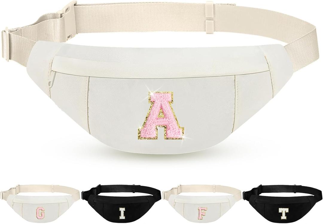 2 x MAXTOP Large Crossbody Fanny Pack with 4-Zipper Pockets,Gifts for Enjoy Sports Festival Workout Traveling Running Casual Hands-Free Wallets Waist Pack Phone Bag Carrying All Phones