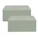 HolidayIdeas 2 Pack Fitted Tableclothes - 48 x 24 Inch - Rectangle Tablecloths for 4 Foot Tables, Polyester Fabric Table Covers for Parties, Holiday Dinner, Trade Show (Sage Green)