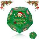 Santa Swap Gift Exchange Dice, Exchange Party Game Dice, Christmas Hilarious Stocking Stuffers Gift Exchange Dice Games for Family Party, Gifts for Xmas, Birthday, Party and Family Night, Holiday (Dark Green)