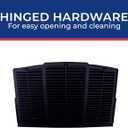 MAXXAIR FANMATE 00-955002 Fan/Vent Cover with EZ Clip Hardware, Constant Airflow, Super Tough, Black
