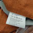 INOVADAY 100% Blackout Curtains for Bedroom, Black Out Curtains 108 Inch Long, Clip Rings Linen Blackout Drapes, Thermal Insulated Room Darkening for Living Room, 2 Panels - Orange,W50xL108