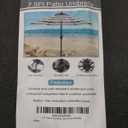Sunnyglade 7.5' Patio Umbrella Outdoor Tilt Umbrella Black and White Stripe
Market Table Umbrella with 6 Sturdy Ribs Push Button Tilt and Crank Lift Perfect For Patio Tables, Beach, Gardens and Pool