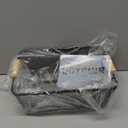 Metal Mesh Steel Basket, Medium Wire Storage Organizer Basket Multi-function Hanging Kitchen Basket with Wood Handle for Kitchen Bathroom Picnic Home, Rectangle-Black