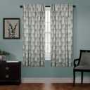 Zenna Home Smart Curtains 100% Blackout Window Curtain, Damask Ultimate Light Blocker (1 Panel), 40 Inches x 63 Inches, Charcoal