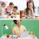 Aodaer 96 Pieces Pencil Sharpeners Crayon Shaped Sharpener Boho Colored Pencil Sharpeners with Cover Manual Handheld Pencils Sharpener for School Home Office Classroom Gift Supplies, 6 Colors