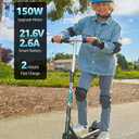 Gyroor H30 Max Electric Scooter for Kids, LED Dispaly, 150W Powerful Motor, Dual Brake System, Adjustable Height and Speed, Best Presents for Kids