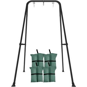 Swing Stand for Kids,Baby Swing Frame, Toddler A-Frame Metal Swing Set for Backyard, Outdoor Indoor use, Fits for Most of The Toddlers Swings (Dark Black)