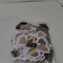 RUODON 8 Pack Black Gold Happy Birthday Yard Signs Balloon Birthday Hat Yard Sign with Stakes Outdoor Lawn Sign Decorations for Home Party Decorations