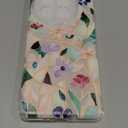 Unov Case Compatible with OnePlus 13 5G Clear with Strained Glass Floral Flower Bouquet Girly Design Soft TPU Shock Absorption Slim Embossed Pattern Protective Back Cover Case