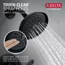 Delta Woodhurst 14 Series Shower Faucet Set, Matte Black Shower Head and Handle Set, Valve Trim Kit, Matte Black T14232-BL (Valve Not Included)
