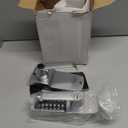 New Upgrade Mechanical Door Lock with Handle,Mechanical Push Button Lever Lock,Stainless Steel Mechanical Keyless Entry Door Lock with Key,Upgrade Adjustable Deadlatch 2-3/8'' and 2-3/4'' (Silver)