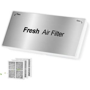 ADQ75493301 New Upgraded Refrigerator Air Filter Cover Replacement, Come with The LT120F Refrigerator Air Filter(3 Packs), Fresh Air Filter Cover, Compatible with LG Refrigerator Models