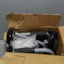 Narrow Walker Folding Upright Walker - with Removable Armrests, 450LBS Heavy Duty, Width & Height Adjustable Narrow Walkers for Seniors, Disabled, Bariatric (Large Standard)