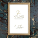 Malden Agate Green Gold 4" X 6" Photo Frame