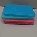 Cool Coolers by Fit + Fresh Slim Compact Reusable XL Ice Pack, Perfect for Lunch Boxes, Coolers, and Beach Bags (Multicolor 4 PK)