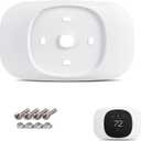 1/2 Packs Trim Plate ONLY Compatible with ecobee Smart Thermostat Essential, Wall Plate Bracket Cover, Programmable Thermostat Accessory, Practical Kit, Bracket Mount Cover