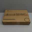 StrongTek Ergonomic Under Desk Footrest, 3 Adjustable Heights Wooden Office Footrest, Large Anti-Slip Surface, Improves Posture and Blood Circulation, up to 400lbs (Natural) (16.465*11.22*7.20 Inch)