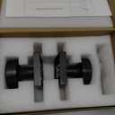 coolnews 2 Pack Oil Rubbed Bronze Dummy Door Knobs Interior, Single Sided Square Modern Dummy Door Knob Door Handle for Hall/Closet, Antique Bronze