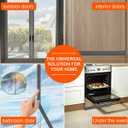 Door Draft Stopper for Bottom of Door, Adjustable Weather Stripping Door Seal for Cold Insulation, Under Door Sweep for Exterior & Interior Doors, Door Bottom Seal Blocker Noise (78inch,Grey) (Gray)