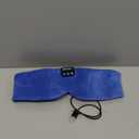 Sleep Mask Bluetooth Headphones Soft Wireless Headband Eye Mask Blackout with Microphone (Blue)