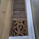 Lyngins Room Divider 8 Panel Wood Carved Room Dividers 5.6FT Hollow Carving Screen, Folding Privacy Screens Portable Freestanding Partition Wall Divider for Bedroom, Bathroom, Office, Rustic Brown