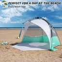 Beach Tent Pop Up Shade, Instant Beach Tents Sun Shelter with UPF 50+ UV Protection, Lightweight & Easy Setup Tent
