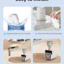 KOOGMOON Cat Water Fountain Filters: 12 Filters + 12 Sponges Cat Fountain Replacement Filters for Cat Fountain with Activated Carbon Filter and Ultra-fine Fiber