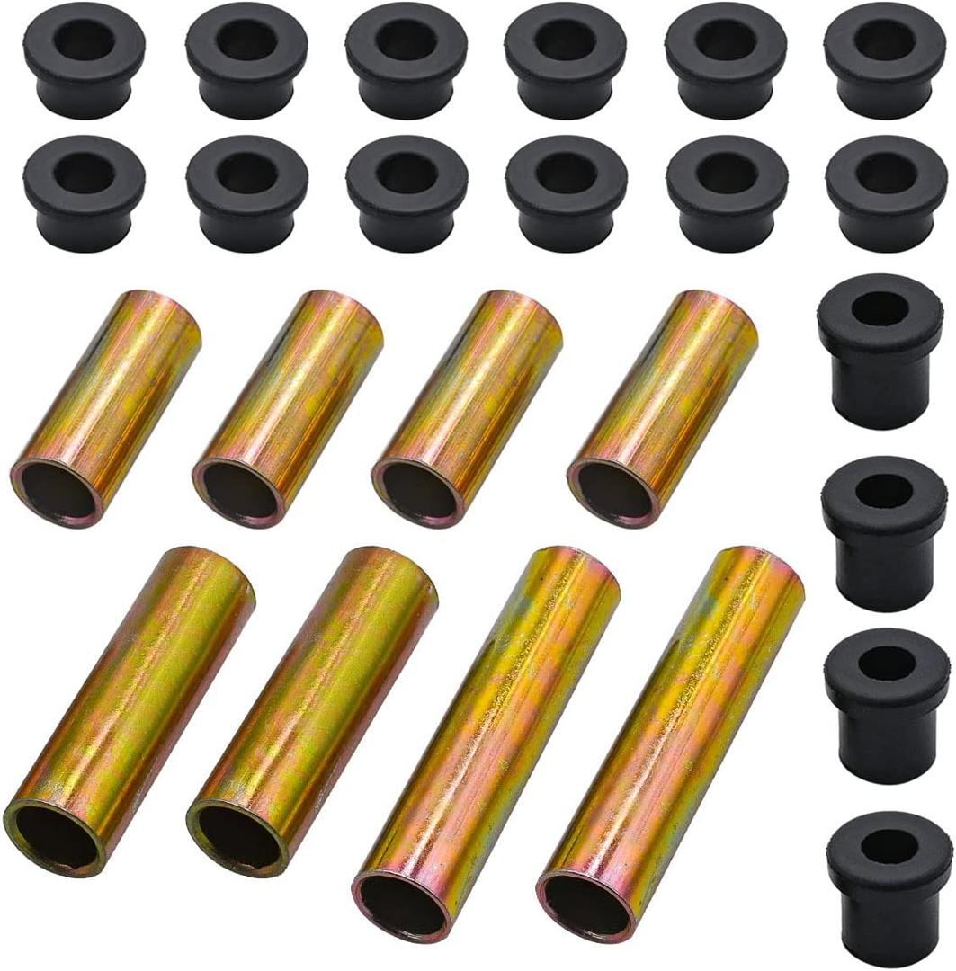 Arm Bushing Kit with Sleeve Kit for Club Car DS Golf Cart 1992 Up Front Lower Spring + Front Upper A Arm Suspension