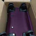 Hanke 16 Inch Underseat Carry On Luggage with Spinner Wheels Airline Approved, Small Rolling Suitcase Softside Underseater Lightweight TSA Travel Roller Suitcase Carry-On Bag(Purple)