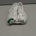 BABUDOG Womens Synthetic Leather Platform Sneakers,White Platform Shoes,Lace-up Tennis Shoes for Women,Comfortable Casual Shoes (10)