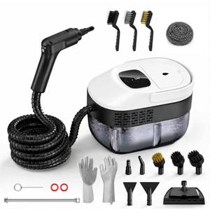 2500W Handheld Steam Cleaner for Home, 15s Heat-Up Hand Held Steamer for Cleaning with 20Pcs Accessories, 54oz(1.6l) Large Tank, Hand Held Steam Cleaner for House, Car, Grout, Tile, Furniture