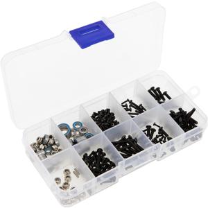 MEUS RACING TRX4M Bushings Bearings Screws Kit 247pcs for 1/18 TRX4M Defender Bronco K10 F150 RC Crawler Upgrade Parts Accessories