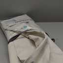 100% Blackout Shield Linen Blackout Curtains for Bedroom 84 Inches Long, Back Tab/Rod Pocket Living Room Drapes, Thermal Insulated Blackout Curtains 2 Panels Set, 50" W x 84" L, Cream