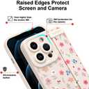 Case for iPhone 12 Pro Silicone Phone Case with Strap for Women Girls Cute Floral Flowers Pattern, Adjustable Soft Finger Strap Kickstand Protective Cover, Floral