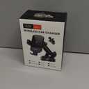 CHGeek Wireless Car Charger, 2026 Upgrade 15W Fast Charging Auto Clamping Car Phone Holder Charger, Phone Holders for car Mount, fit for iPhone 17 16 15 14 13 Mini Pro Max XR, Samsung Galaxy S25 Ultra (Matte Black)