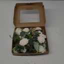 Serwalin White Artificial Flowers Fake Roses Foam Silk Flowers Box Set for DIY Wedding Cake Bouquets Centerpieces Arrangements Party Baby Shower Home Decorations (1 Box, A Secret Garden)