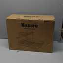 Kitsure Large Dish Drying Rack Extendable Dish Rack, Multi functional Dish Rack for Kitchen Counter, Anti Rust Dish Drainers with Cutlery & Cup Holders 19.2"26.7" L x 12.9" W x 13.6" H, Black