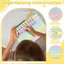 100 Sheets Horizontal Handwriting Paper Raised Line Paper Wide Ruled 0.5 Inch Kindergarten Writing Paper with Lines 8.5"x 11" Colored ADHD Writing Practice for Kids Learning Multi Sensory Dysgraphia