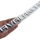 1x Chrome Avalanche Nameplate Emblem Letter Badge Fit for Gm 07-16 Avalanche (Silver)