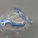 NICECNC Brake Levers Folding Front Rear Brake Levers Compatible with Surron Light bee X/S/ L1E Motorcycle Aluminum CNC Brake Lever Compatible with Segway X160 X260 See Fitment (Blue)