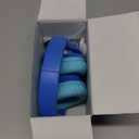 iClever Kids Bluetooth Headphones with LED Lights, 43H Playtime, Type-C Fast Charging, BTH18 Safe Volume 74/85dBA, Bluetooth5.3,Toddler Headphones Aux Cord for iPad/Tablet/Travel/School, Blue