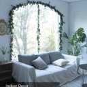 3Pcs Artificial Greenery Ivy Vines Kit, 6FT Odorless Silk Ivy Garland, Green Leaves Fake Hanging Plants, for Boho Decor, Home, Classroom, Wall, Party and Wedding Decoration