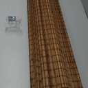 LazBlinds Cordless Bamboo Roman Shades, Privacy Blinds for Interior Windows, Room Darkening Roll Up Bamboo Blinds for Home & Patio, 30" W x 64" H, Highfield Teak